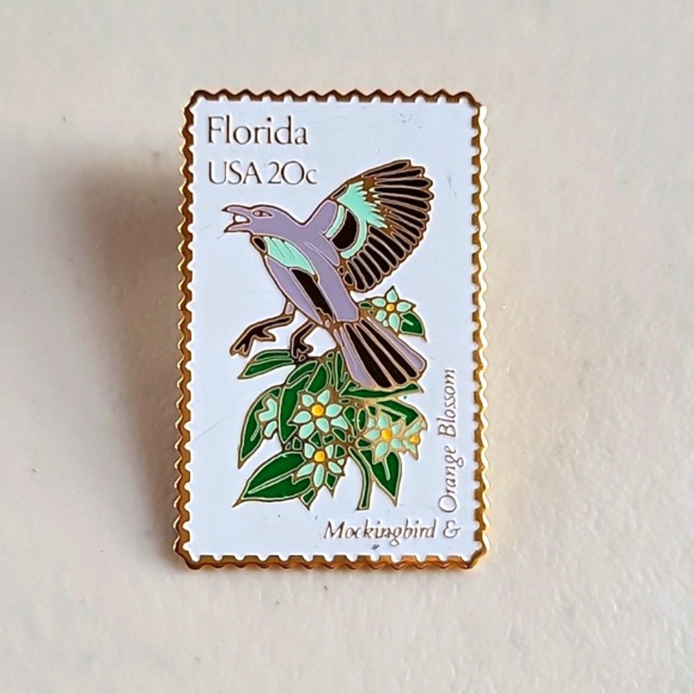 Mockingbird & Orange Blossom Florida  Pin